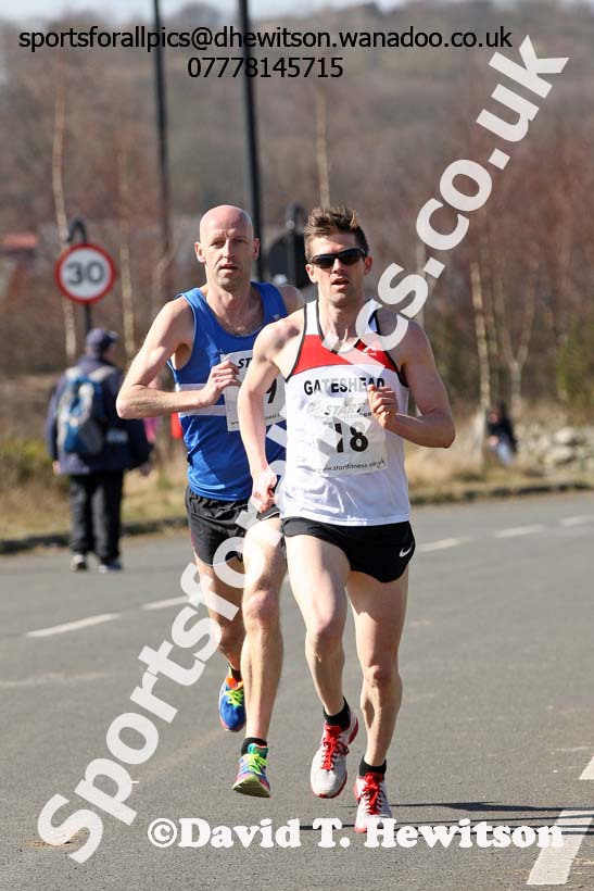 Senior mens Elswick Harriers Good Friday Road Relays. Photo: David T. Hewitson/Sports for All Pics